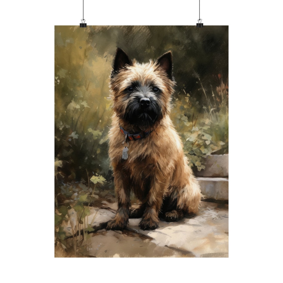 Cairn Terrier Dog Portrait Charming Pet Painting Dog Lover Art Poster - Image 5