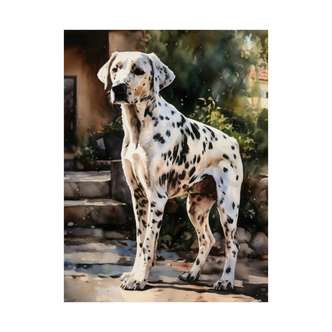 Dalmatian Dog Art Print Dog Wall Art Animal Art Print Animal Art Poster Dog Lover Gift Colorful Animal Wall Art Cool Dog Art - Image 4