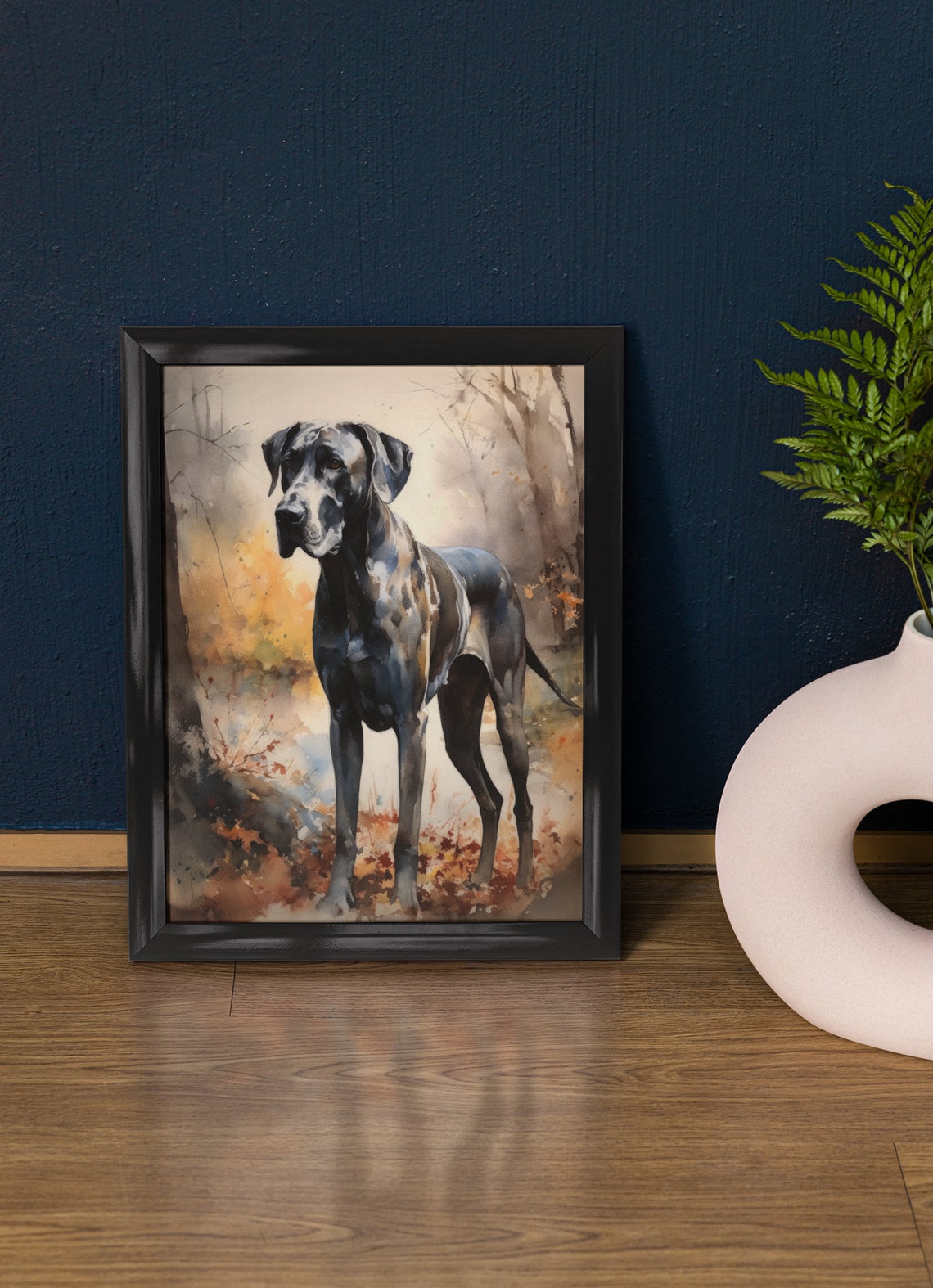 Great Dane Dog Art Print Dog Wall Art Animal Art Print Animal Art Poster Dog Lover Gift Colorful Animal Wall Art Cool Dog Art