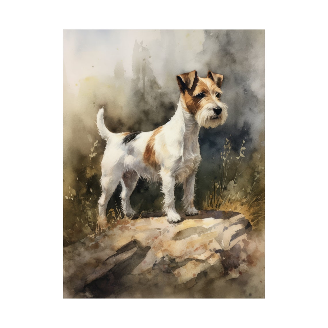 Parson Russell Terrier Dog Art Print Dog Wall Art Animal Art Print Animal Art Poster Dog Lover Gift Colorful Animal Wall Art Cool Dog - Image 4