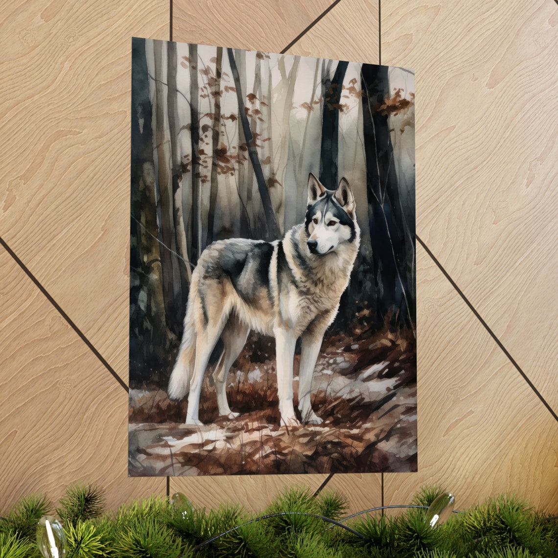 Siberian Husky Dog Art Print Dog Wall Art Animal Art Print Animal Art Poster Dog Lover Gift Colorful Animal Wall Art Cool Dog Art - Image 2