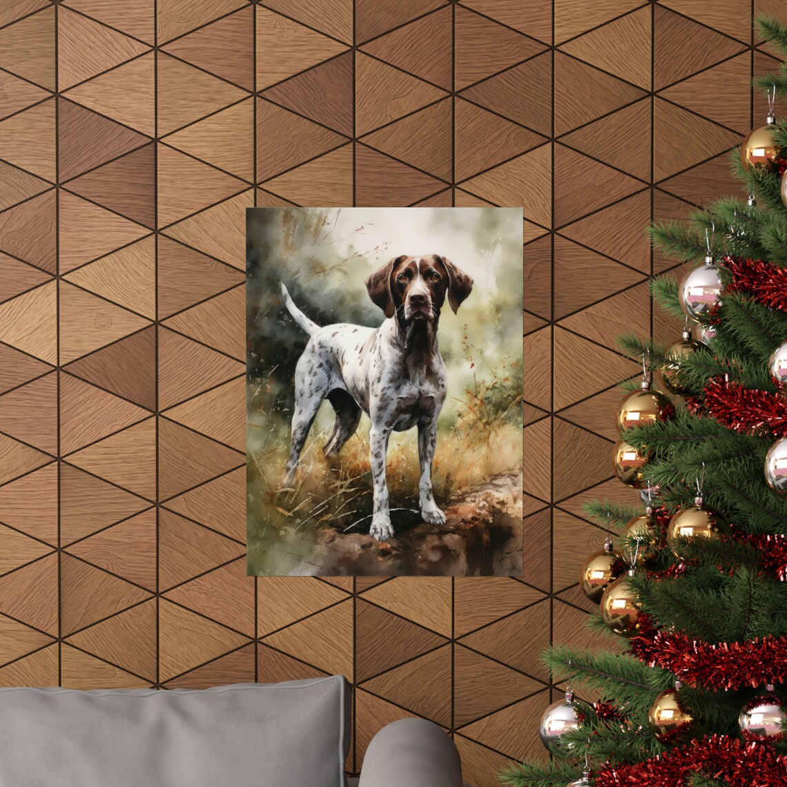 Pointer Dog Art Print Dog Wall Art Animal Art Print Animal Art Poster Dog Lover Gift Colorful Animal Wall Art Cool Dog Art - Image 3