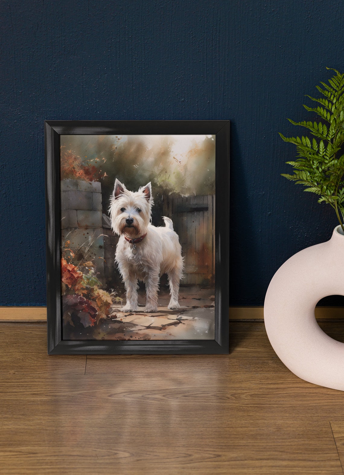 West Highland White Terrier Dog Art Print Dog Wall Art Animal Art Print Animal Art Poster Dog Lover Gift Colorful Animal Wall Art