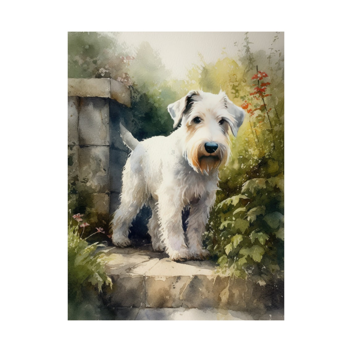 Sealyham Terrier Dog Art Print Dog Wall Art Animal Art Print Animal Art Poster Dog Lover Gift Colorful Animal Wall Art Cool Dog Art - Image 4