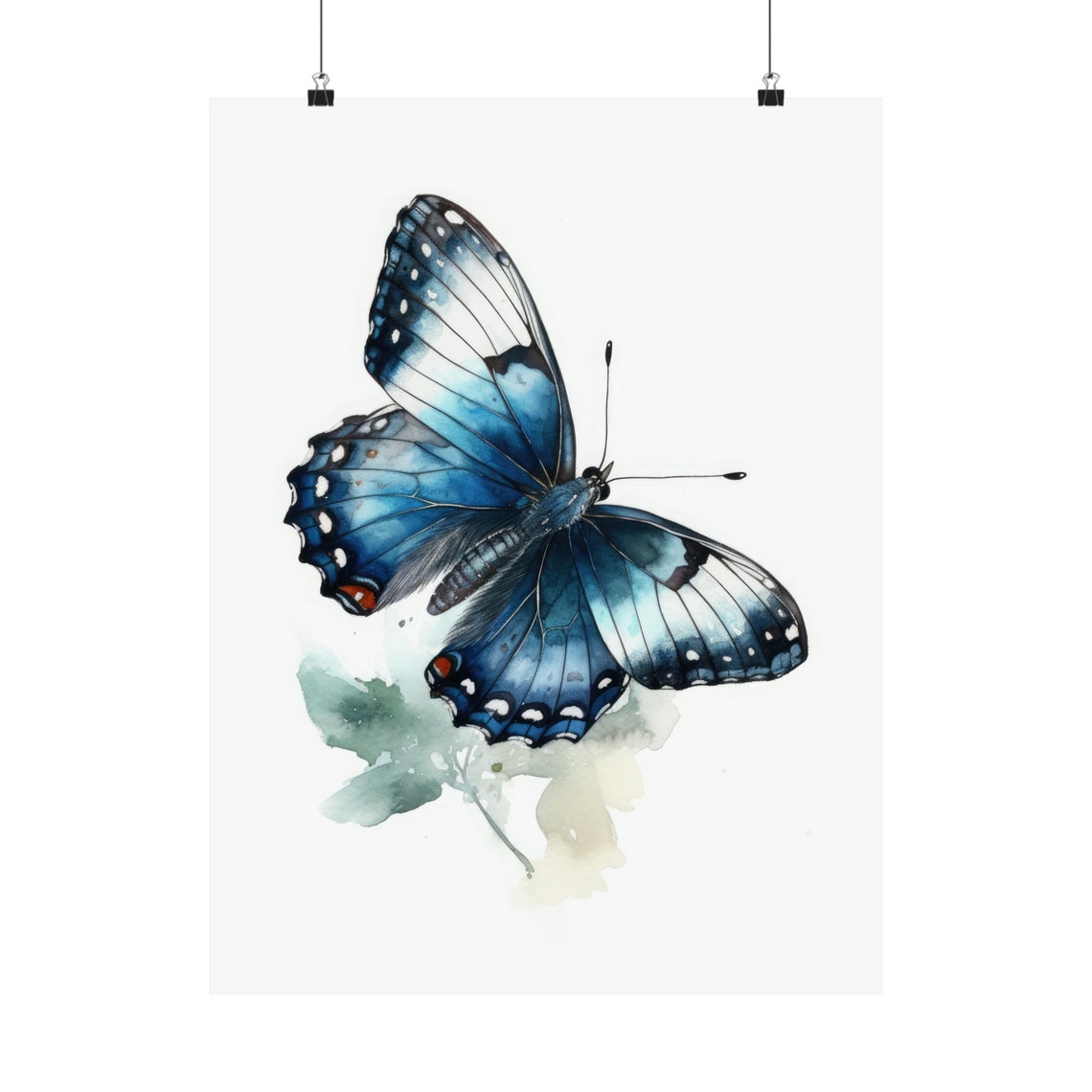 White Admiral Butterfly Art Print Butterfly Home Dcor Watercolor Butterfly Painting Insect Wall Art Nature Lover Butterflies Artwork - Image 5