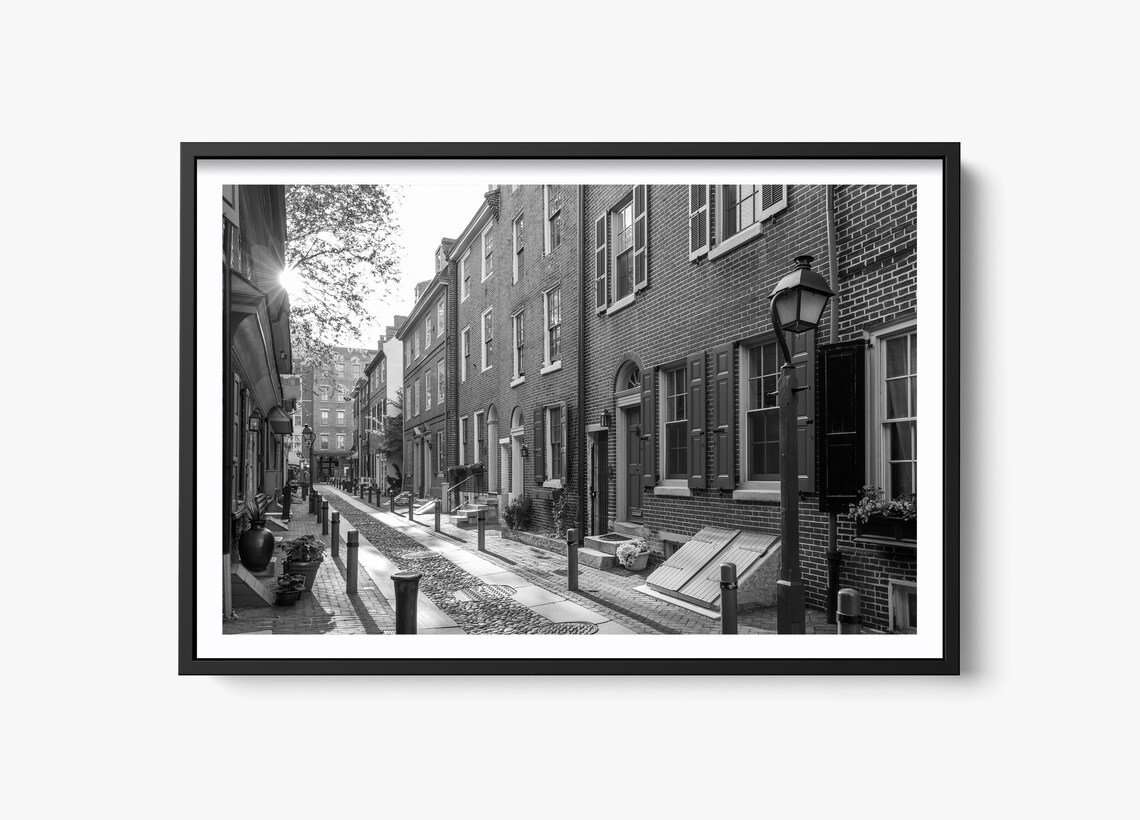 Philadelphia Old City, Elfreths Alley Historic Photo