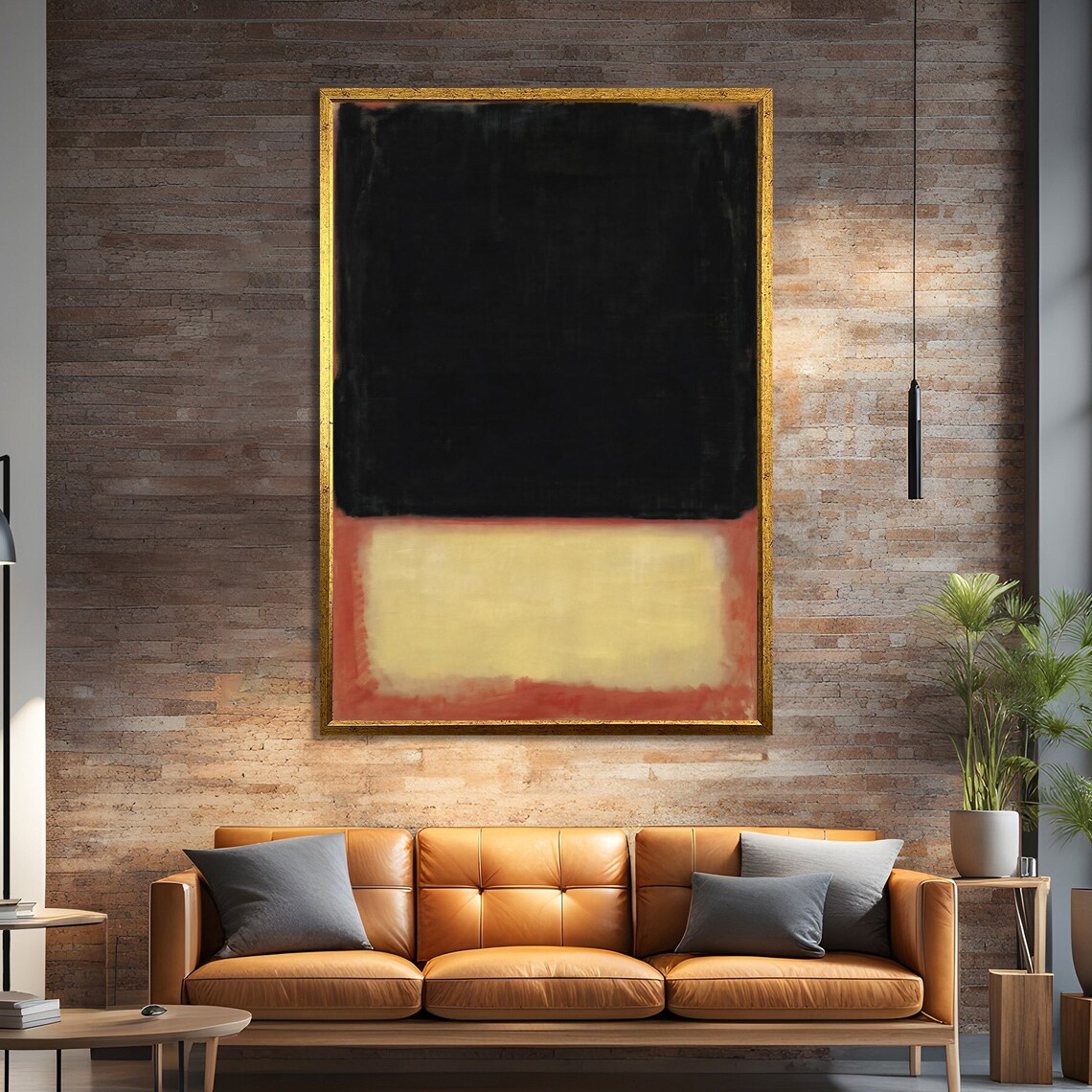 Mark Rokhto Inspired Bold Contrast Abstract