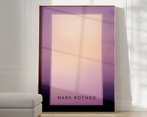 Mark Rothko Poster A Exhibition Print As Housewarming Gift Or Livingroom Decor Mark Rothko Print Birthday Gift Idea Museum Poster
