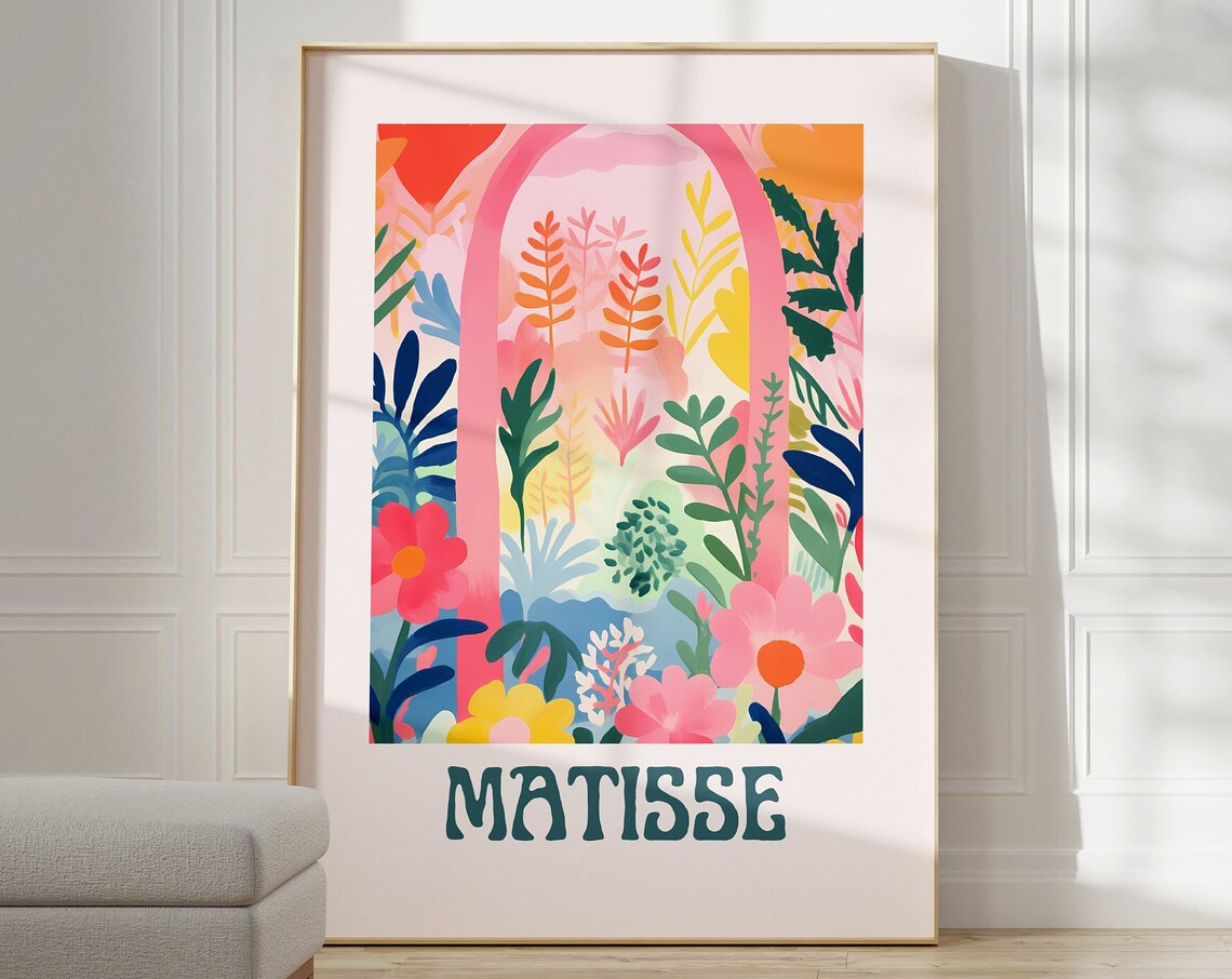 Henri Matisse Colorful Wall Art Poster for Modern Decor
