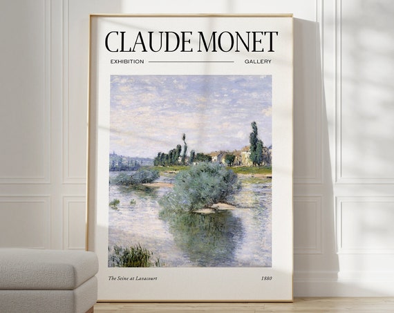 Claude Monet Aesthetic Room Decor Poster