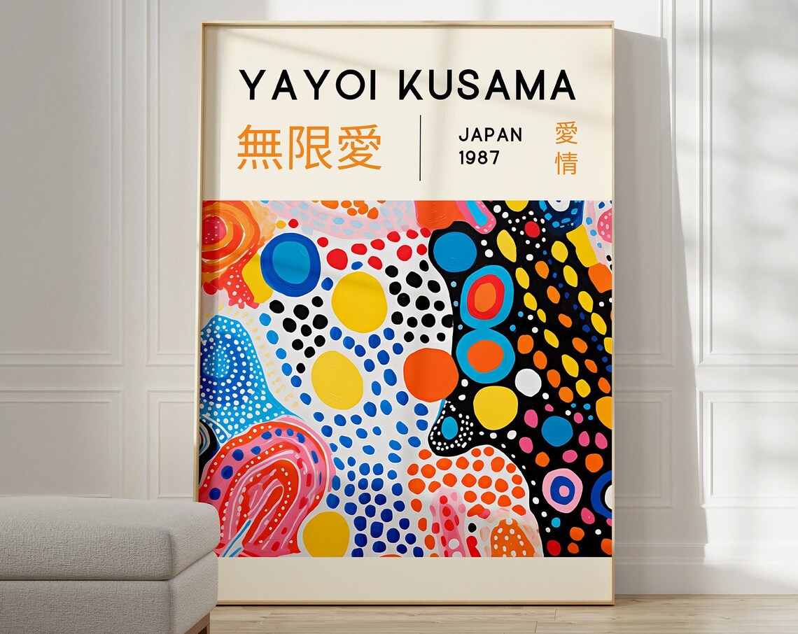 Yayoi Kusama Home Wall Decor Poster