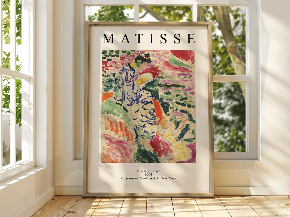 Henri Matisse La Japonaise 1905 MoMA Gallery Exhibition Poster