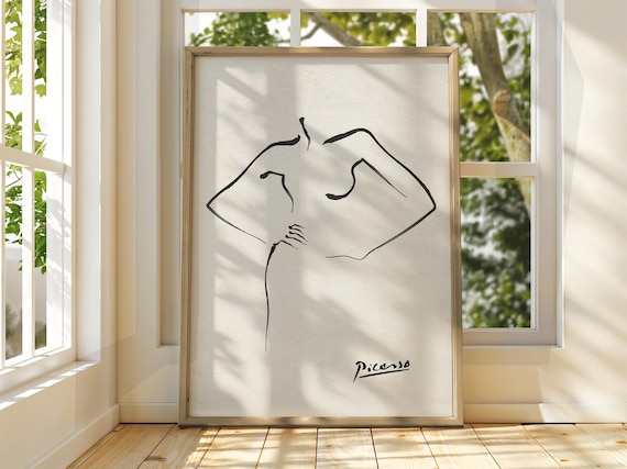 Pablo Picasso Exhibition Line Classic Poster