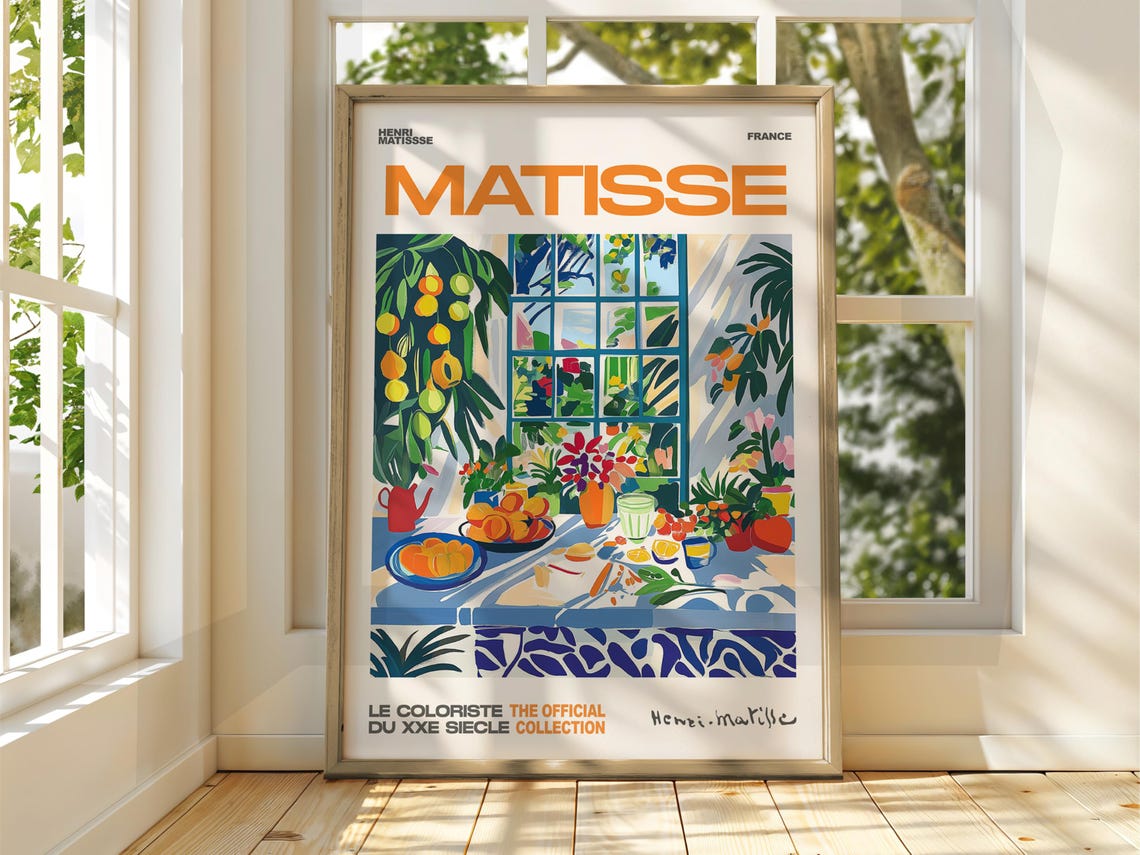 Henri Matisse Kitchen Window Oranges Exhibition Gallery Poster