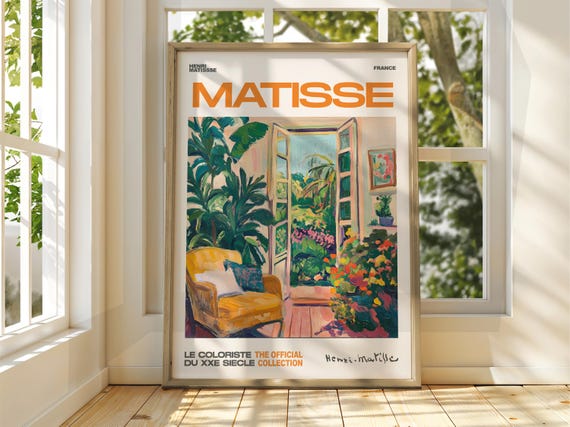 Henri Matisse Cosy Room Art Exhibition Print Gallery Classic Living