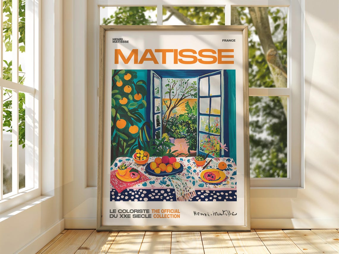 Henri Matisse Orange Tree Window Citrus Still Life Colorist Poster