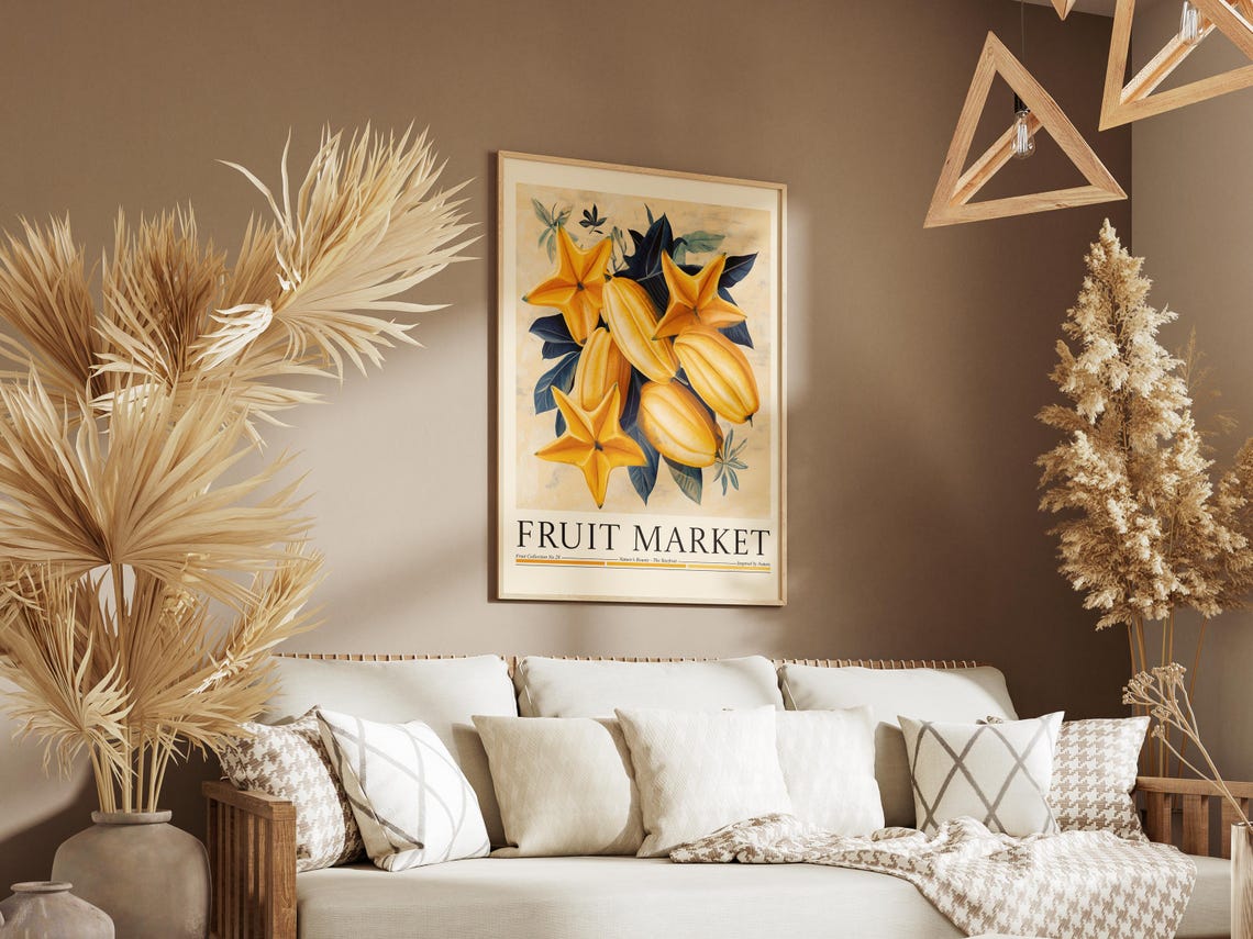 Starfruit Fruit Market Poster, Kitchen Wall Decor - Image 6