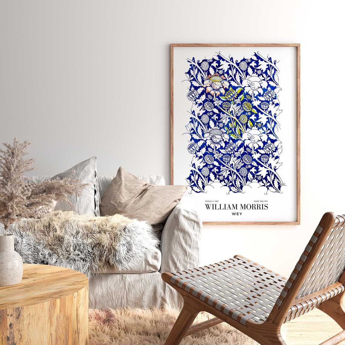 William Morris Wey Pattern, Arts Crafts Botanical - Image 2