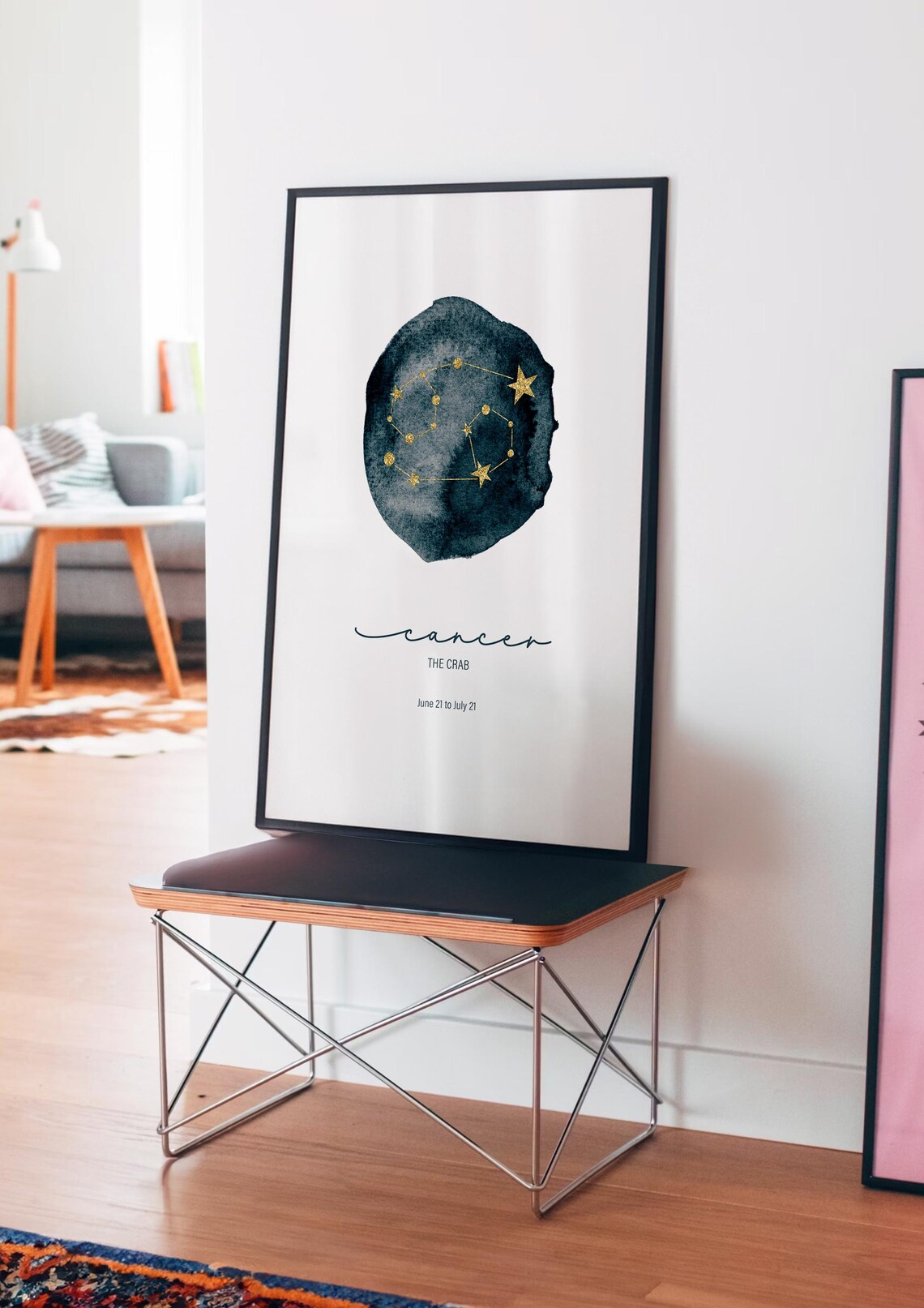 Cancer Vintage Retro Astrology Zodiac Poster - Image 4