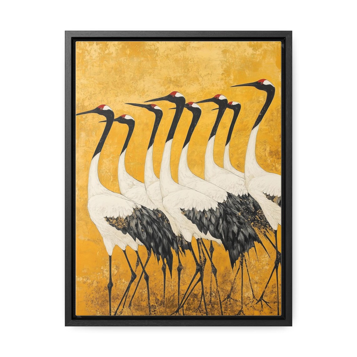 Cranes In Harmony, Bohemian Japanese Art Print - Image 2