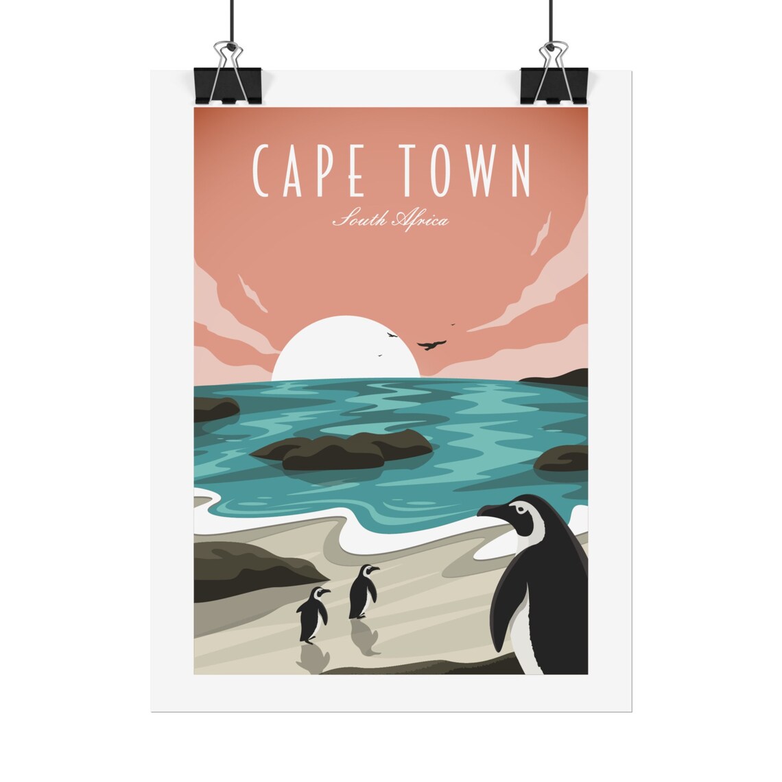 Cape Town Travel Poster, Retro Minimalist Decor - Image 2