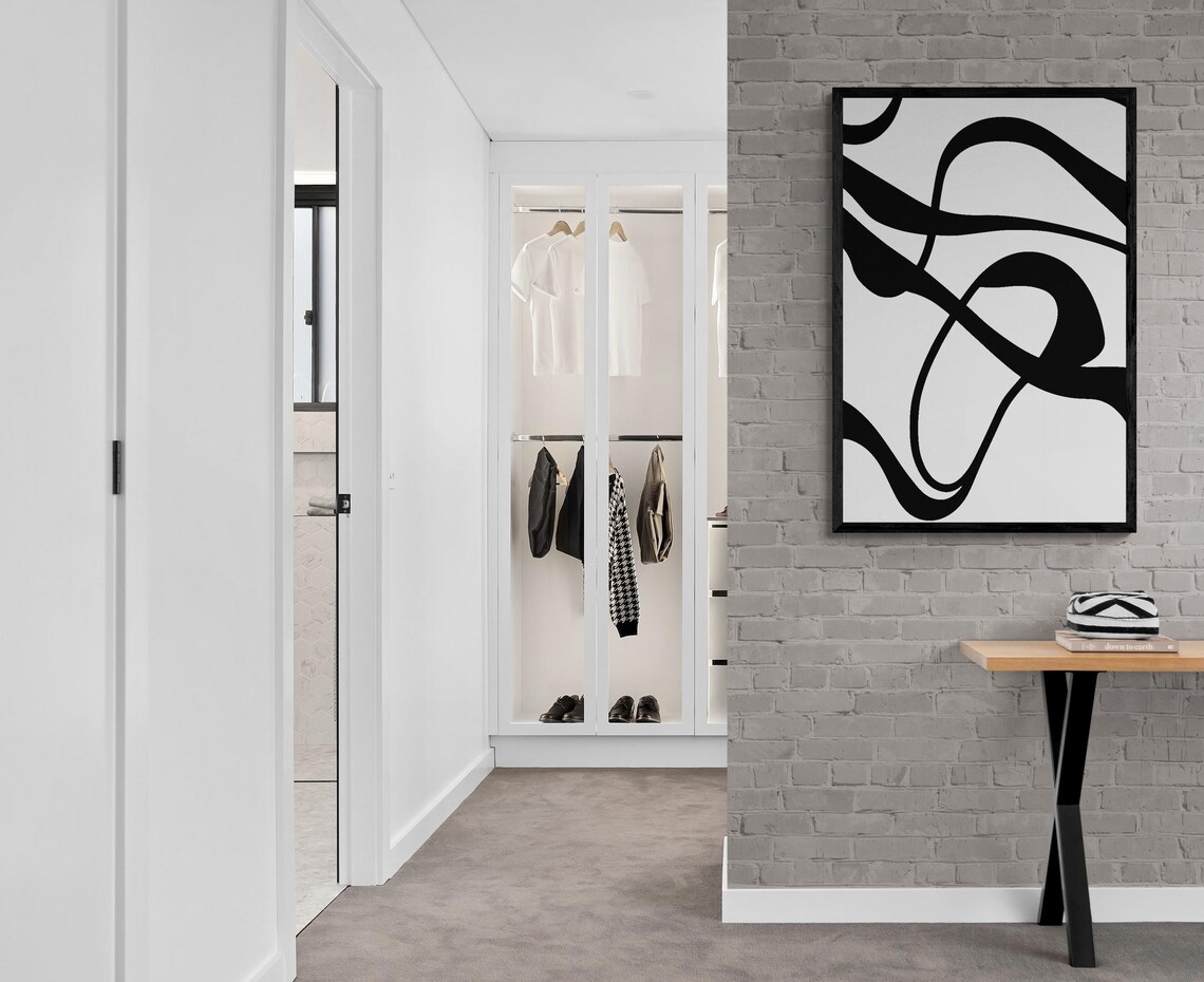 Minimalist Abstract Line Art, Modern Home Office Decor - Image 6