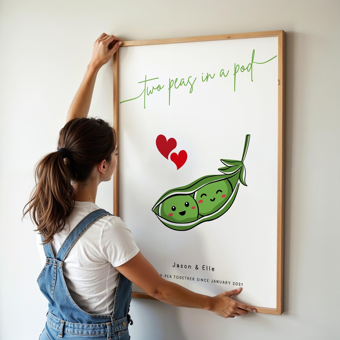 Two Peas In A Pod, Personalized Gift For Couples - Image 6