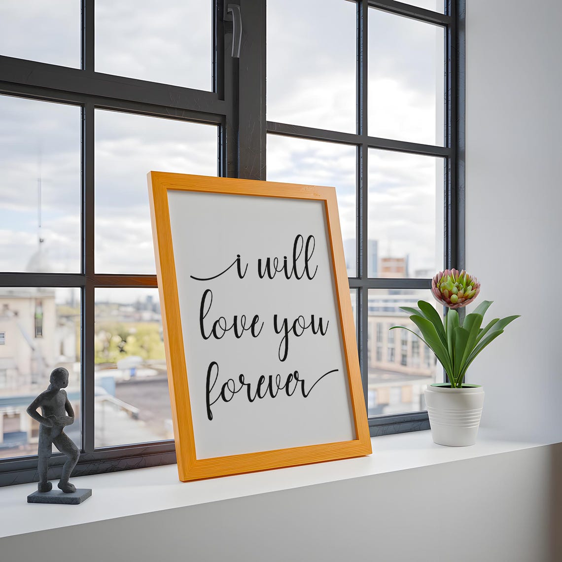I Will Love You Forever Wall Art Nursery Decor Master Bedroom - Image 3