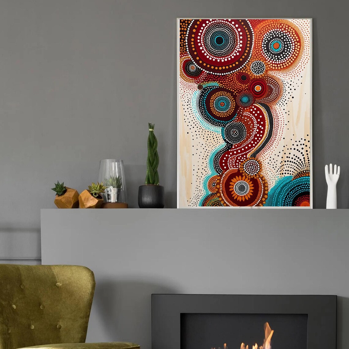 Australian Dot Art, Aboriginal Indigenous Art - Image 2