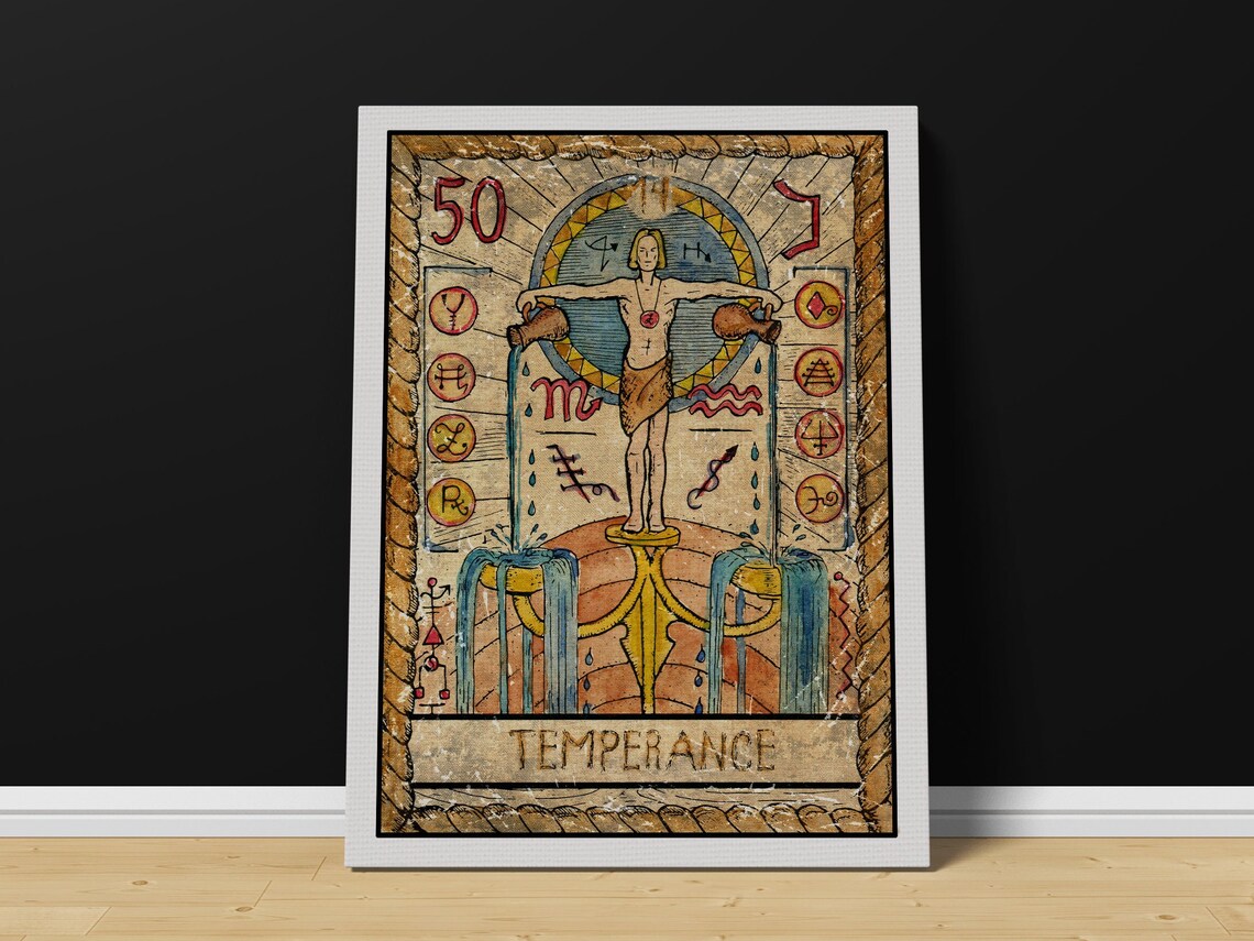 Temperance Tarot Card Print Tarot Print Tarot Card Print Tarot Card Wall Art Temperance Tarot Print Temperance Tarot Tarot Art
