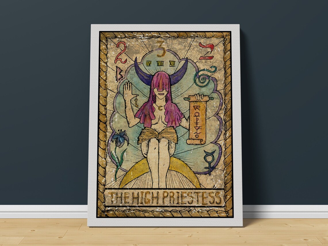 Tarot Card Print Wall Art Tarot Card The High Priestess Tarot Cards Print Tarot Print Tarot Card Wall Print Tarot Card Wall Art - Image 3
