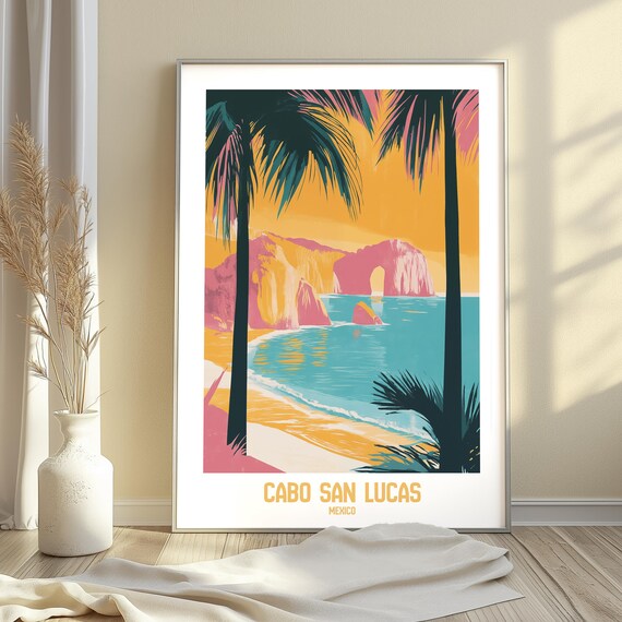 The Arch Of Cabo San Lucas Mexico Vibrant Tropical Escape Art Print