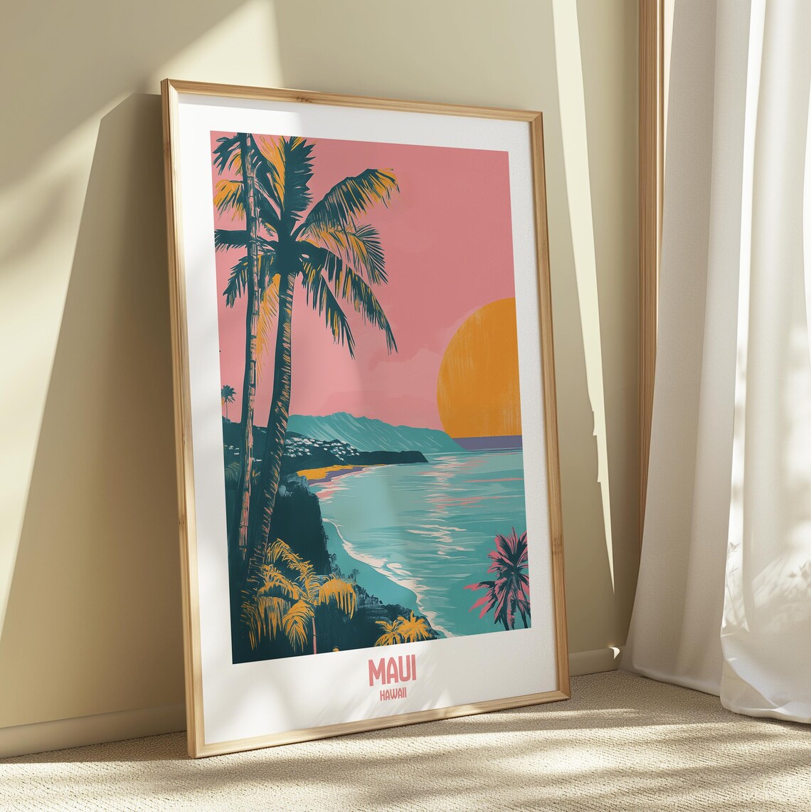 Maui Hawaii Sunset Serenity Art Print - Image 5