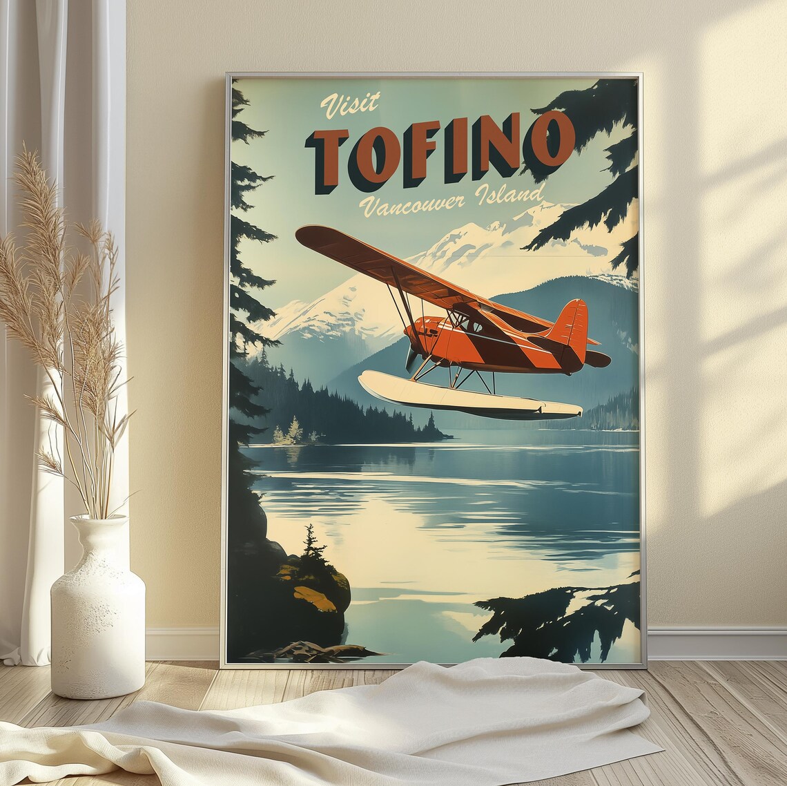 Tofino Vancouver Island Vintage Travel Poster