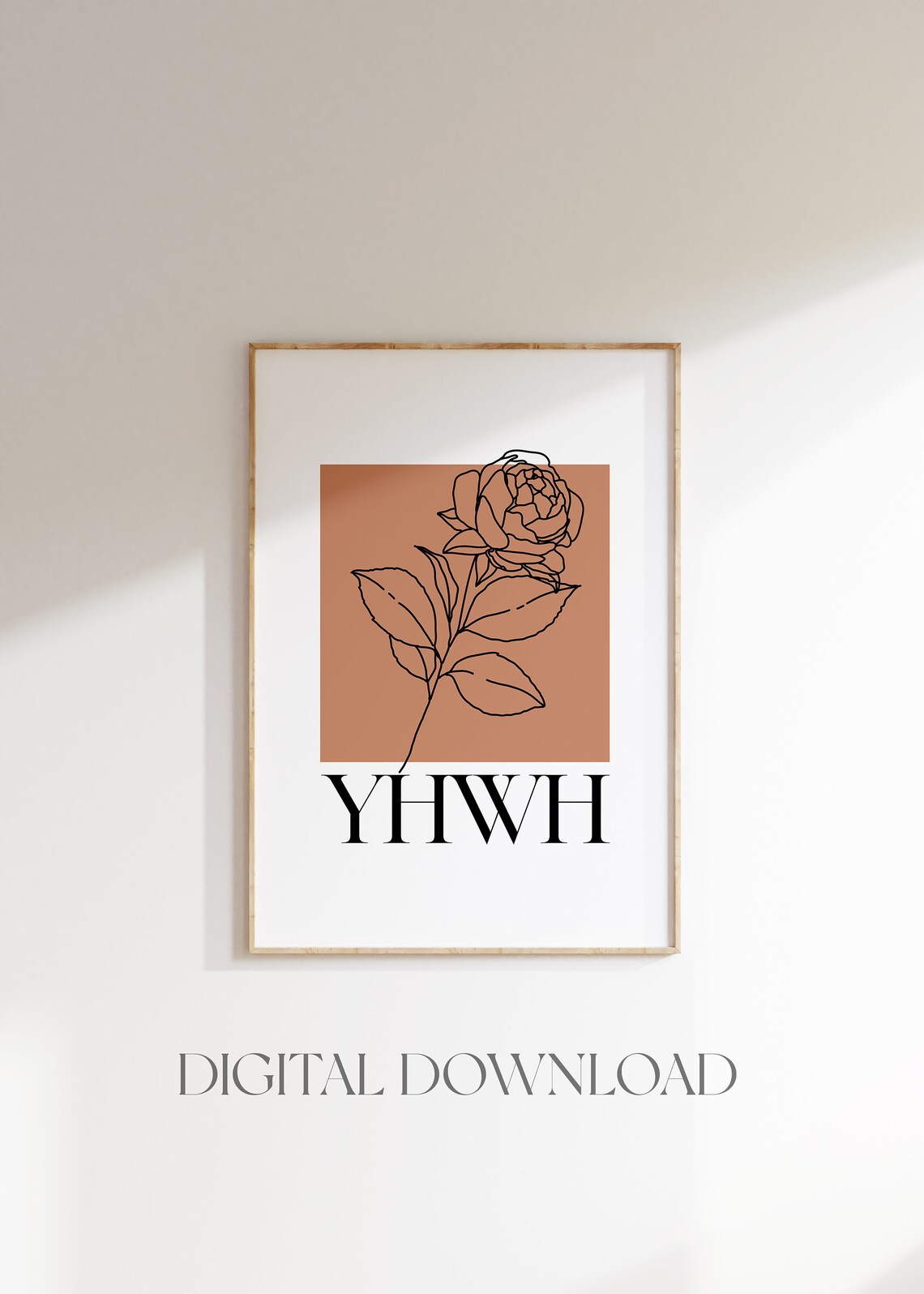 YHWH Christian Hebrew Names of God Art Print - Image 4