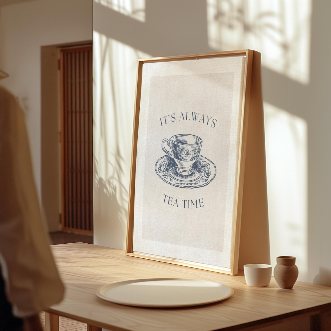 Its Always Tea Time - Tea Quote Art Print - Image 2