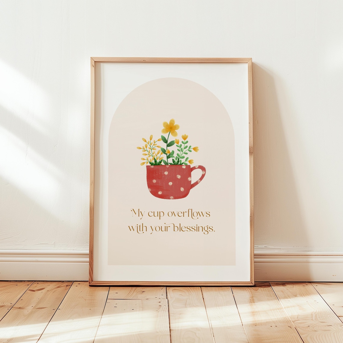 My Cup Overflows With Your Blessings, Boho Kitchen