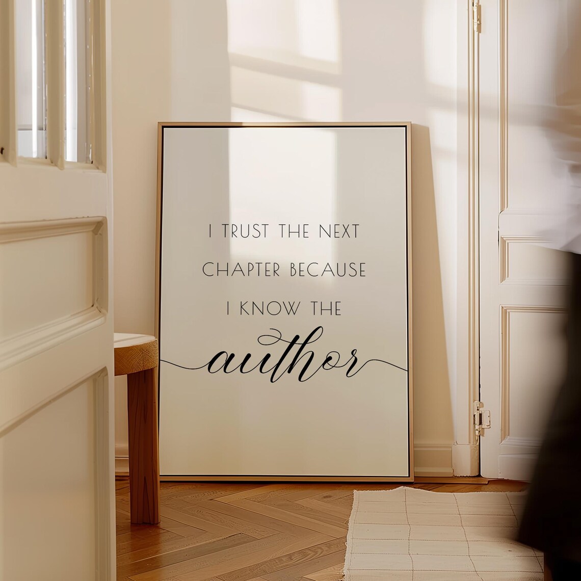 I Trust The Next Chapter, Minimal Christian Quote - Image 3