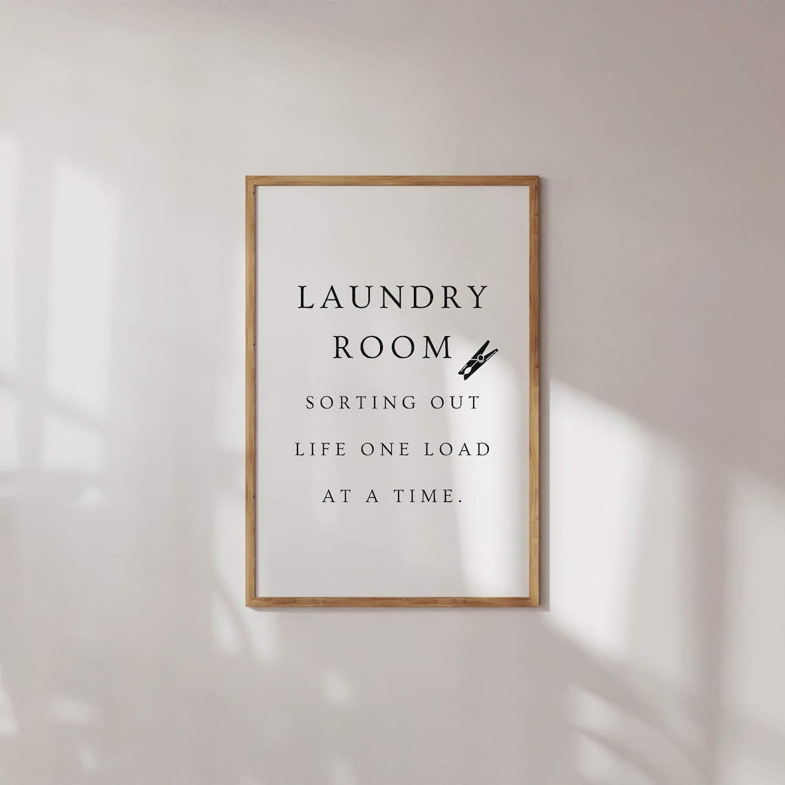 Laundry Room Sorting Out Life One Load at a Time Funny Quote Poster - Image 2
