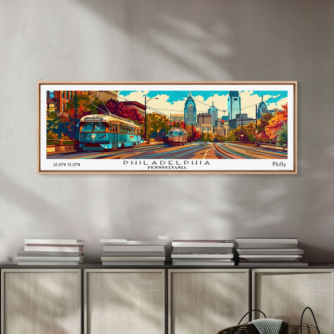 Philadelphia Pennsylvania Retro Style Travel Poster - Image 2