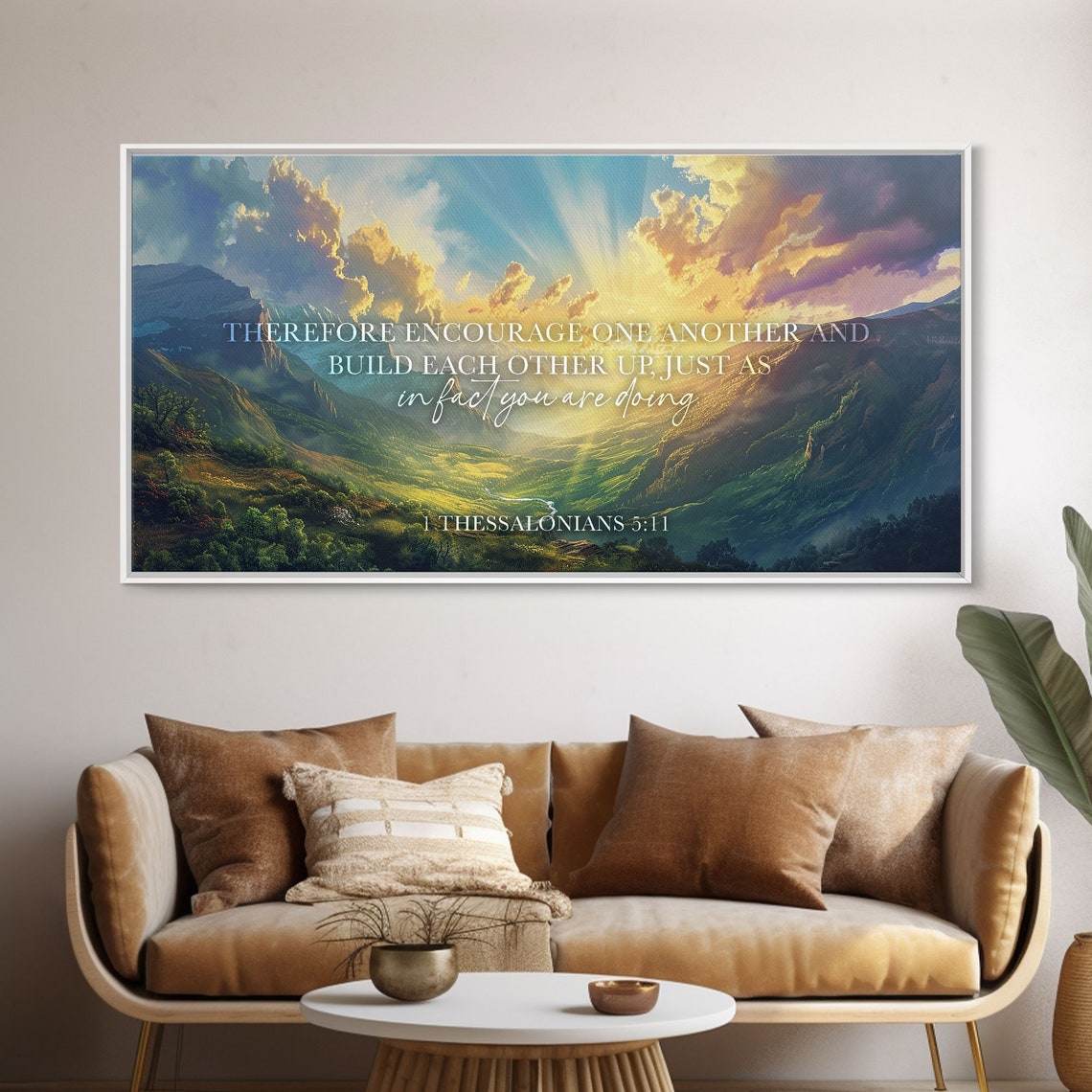 1 Thessalonians 511 Scripture Wall Art Bible Verse Print Christian Wall Art Christian Decor Bible Quote Art Scripture Prints - Image 5