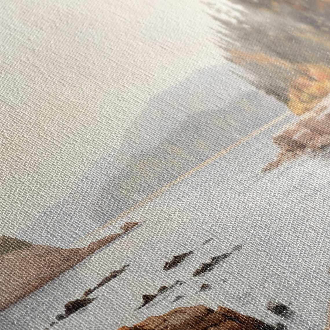 Acadia National Park Watercolor Panoramic Art Print - Image 2