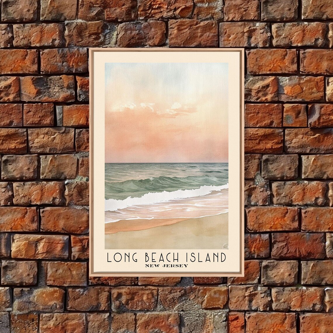 Long Beach Island New Jersey Watercolor Art Print - Image 6