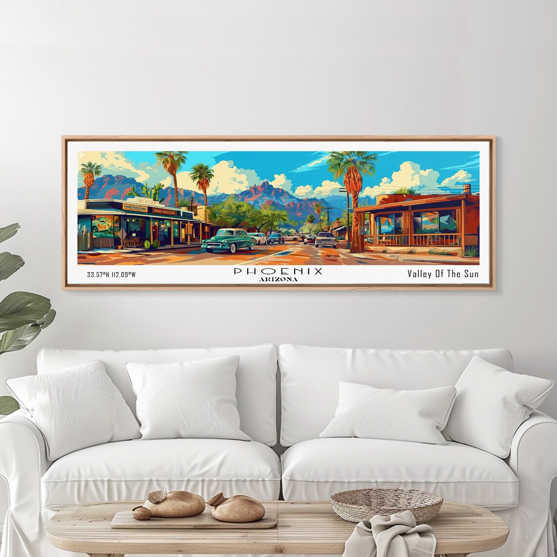 Phoenix Arizona Mid-Century Modern Travel Poster - Image 2