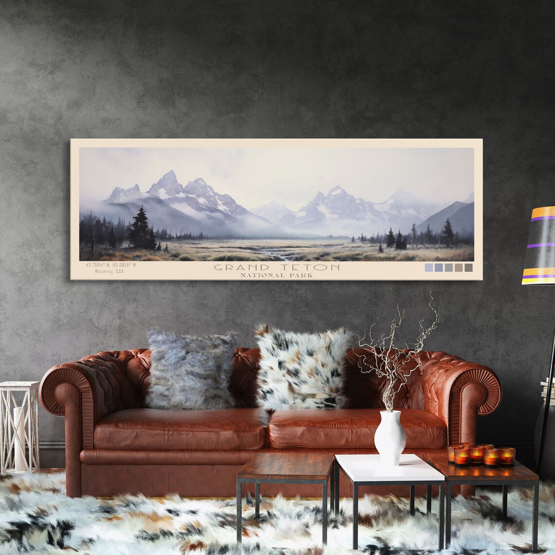 Grand Teton National Park Minimalist Travel Poster - Image 3