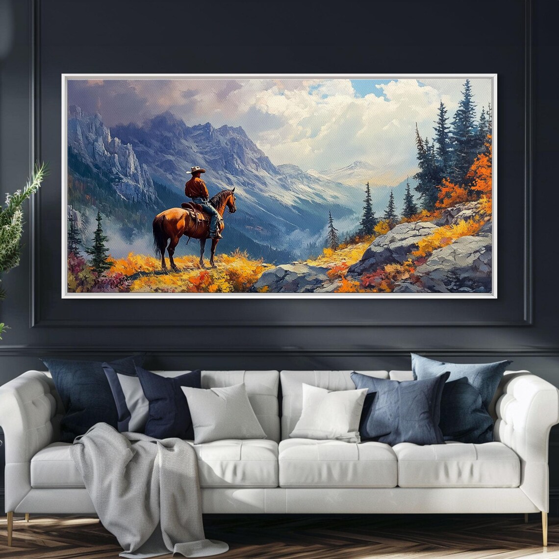 Forlorn Cowboy in the Virginia Mountains Art Print