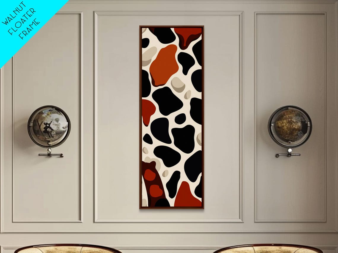Abstract Stone Pebble Pattern Neutral Tones Modern Art Print - Image 4