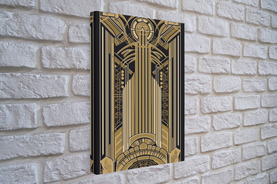 Art Deco Pattern Art Print, Geometric Office Decor - Image 4