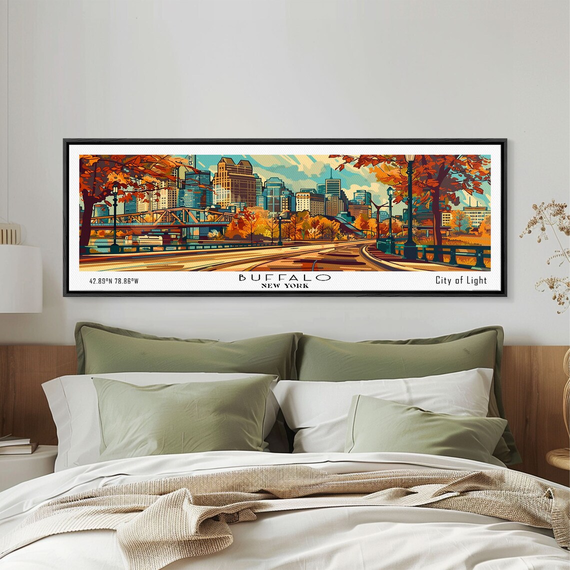 Buffalo New York Mid Century Pop Art Travel Poster - Image 3