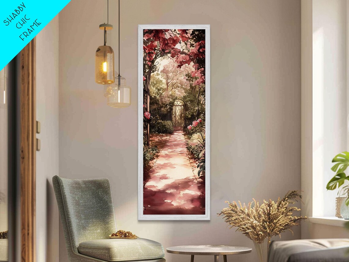Secret Garden Path Cottagecore Wall Art Print - Image 4